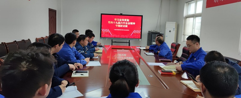 汉中公司举办学习贯彻党的十九届六中全会精神专题研讨会